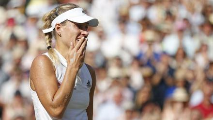 Angelique Kerber nach ihrem Sieg über Serena Williams.