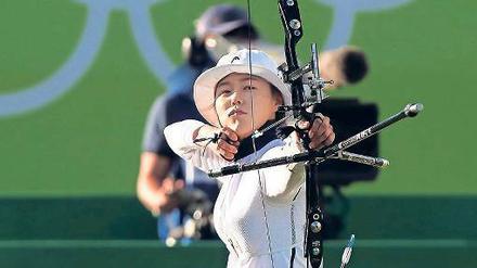 Mäßig gespannt. Chang Hye Jin ging den Weltcup in Berlin ruhig an. 