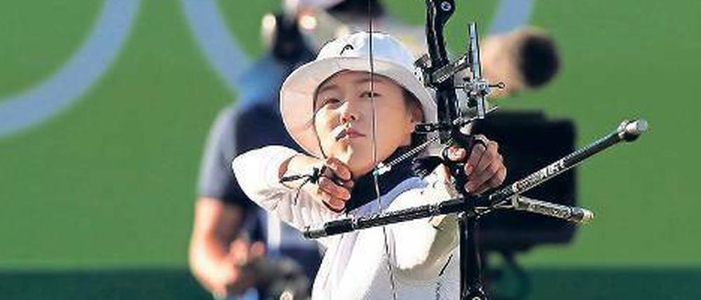 Mäßig gespannt. Chang Hye Jin ging den Weltcup in Berlin ruhig an.