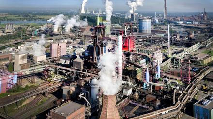 Hochöfen von ThyssenKrupp in Duisburg Bruckhausen
