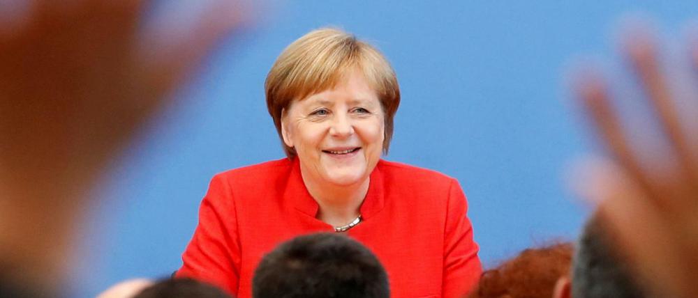 Gefragt. Bundeskanzlerin Angela Merkel am Freitag bei ihrer jährlichen Pressekonferenz.