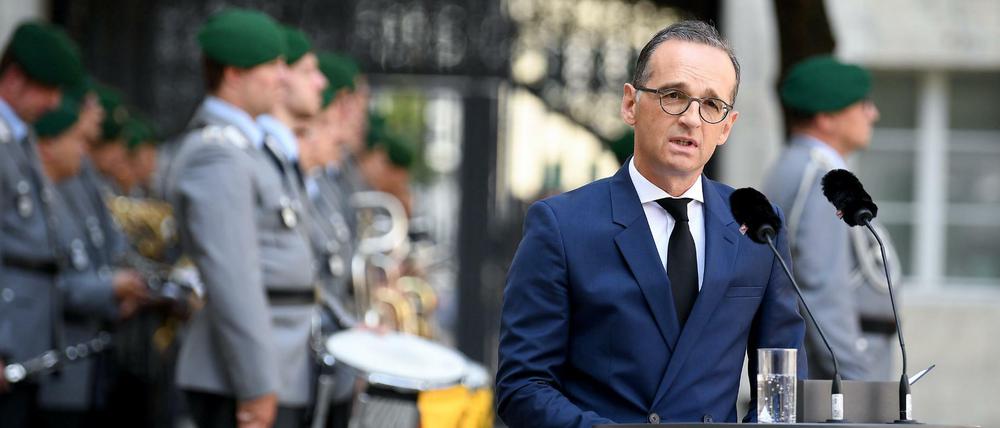 Außenminister Heiko Maas (SPD) im Bendlerblock in Berlin.