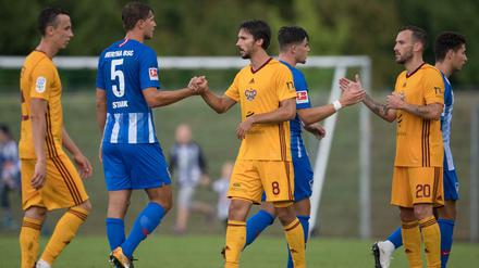 Hertha BSC testete im Trainingslager unter anderem gegen Dukla Prag. 