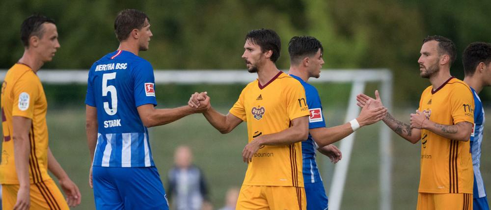 Hertha BSC testete im Trainingslager unter anderem gegen Dukla Prag. 