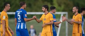 Hertha BSC testete im Trainingslager unter anderem gegen Dukla Prag. 