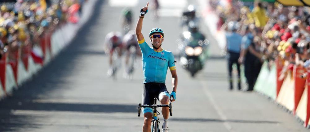 Omar Fraile gewinnt die Etappe.