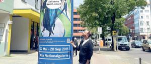 Berliner Tradition: Werbung auf der Litfaßsäule.