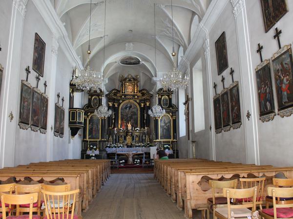 Das Kloster Maria Waldrast von innen.