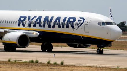 Ein Flugzeug der irischen Billigairline Ryanair.