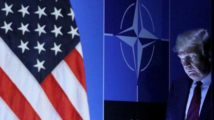 US-Präsident Donald Trump beim Nato-Gipfel in Brüssel 