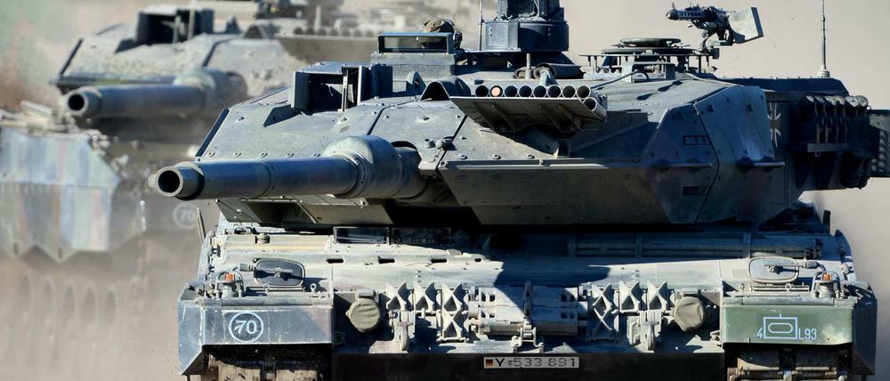 Der Kampfpanzer «Leopard 2 A6».