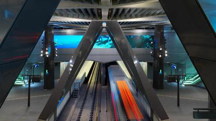 Als „Kathedrale“ wird die neue Station Hauptbahnhof bereits bezeichnet.