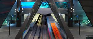 Als „Kathedrale“ wird die neue Station Hauptbahnhof bereits bezeichnet.