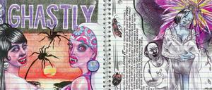 My Favourite Thing is Montsers: Eine Doppelseite aus Emil Ferris’ Buch, das auf Deutsch „Am liebsten mag ich Monster“ heißt.