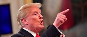 US-Präsident Donald Trump bei einer Rede im Juli 2018.