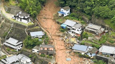 Klimax. Regen wie am 8. Juli wird in Japan zukünftig wohl häufiger fallen. 