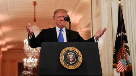 US-Präsident Donald Trump im Weißen Haus. 