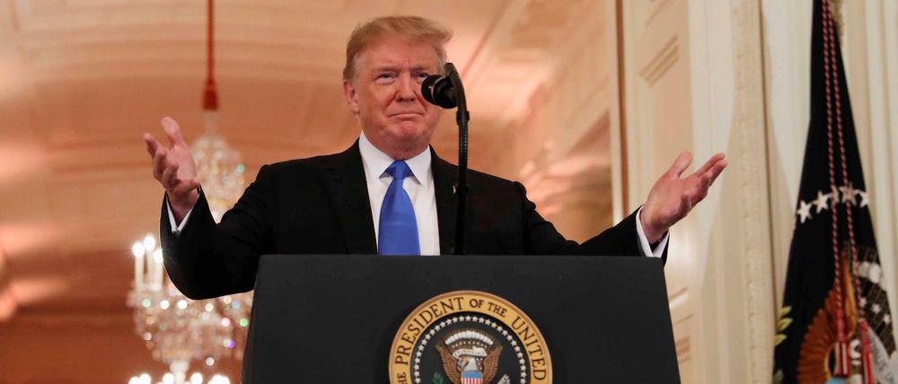 US-Präsident Donald Trump im Weißen Haus. 
