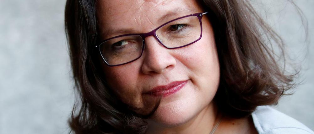 Entsorgt die HiKo der SPD: Andrea Nahles, Parteichefin der SPD