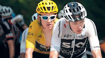 Getrieben vom Kollegen. Chris Froome (vorne) will nun Geraint Thomas (hinten) zum Tour-Sieg verhelfen.