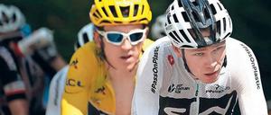 Getrieben vom Kollegen. Chris Froome (vorne) will nun Geraint Thomas (hinten) zum Tour-Sieg verhelfen.