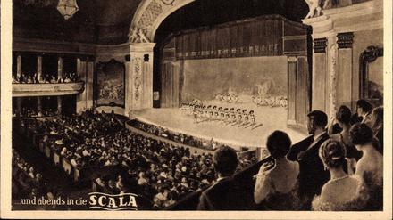 Die Varieté-Bühne "Scala" in der Lutherstraße, von den Nazis "arisiert", im Bombenkrieg zerstört.