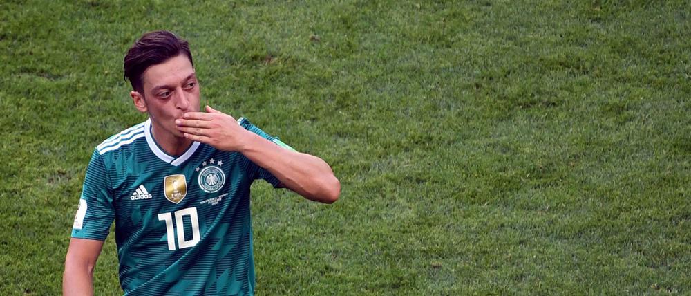 Mesut Özils während seines letzten Länderspiels für die deutsche Nationalmannschaft bei der WM in Russland.