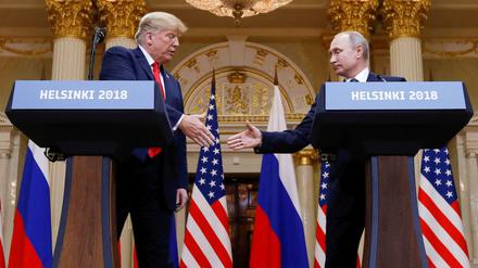 Trump und Putin vor gut einer Woche in Helsinki.