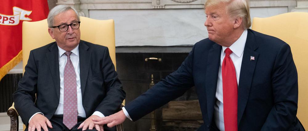 Mögen sich: Jean-Claude Juncker und Donald Trump.
