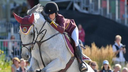 Reich aufgewachsen: Sängertochter Jessica Springsteen bei der Global Champions Tour.