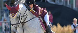 Reich aufgewachsen: Sängertochter Jessica Springsteen bei der Global Champions Tour.
