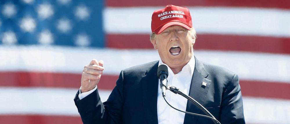Trump bei seinem Wahlkampf im März 2016.