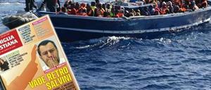 Das Cover zeigt das Bild des rechtspopulistischen Lega-Politikers mit dem Titel „Vade retro Salvini“, eine Anspielung auf das Jesus-Wort „Weiche zurück, Satan“