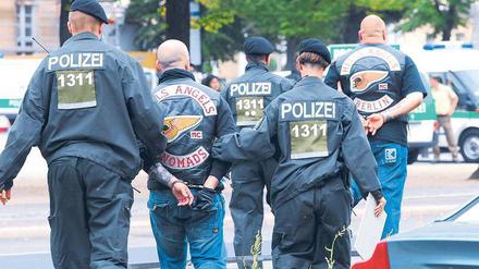 Alte Bekannte. Immer wieder geraten Rocker ins Visier der Polizei. 
