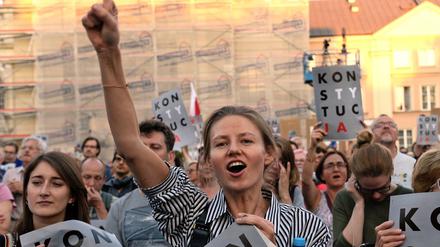 Gegen die Justizreform gab es in Polen massive Proteste.