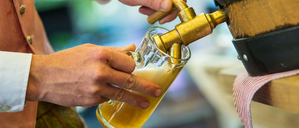 Stand im Mittelpunkt des Betrugs: Bier. Hier in Bayern beim Oktoberfest.