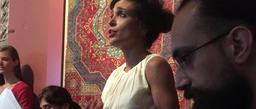 Ensemble für arabische Musik: Lena-Marie Vahl, Valentina Belanova (Ney), Razan Nassreddine (Gesang) und Daisam Jolo (Oud) im Museum für Islamische Kunst Berlin. 