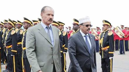 Am Samstag empfing der eritreiische Präsident den somalischen Präsidenten zu einem dreitägigen Staatsbesuch.