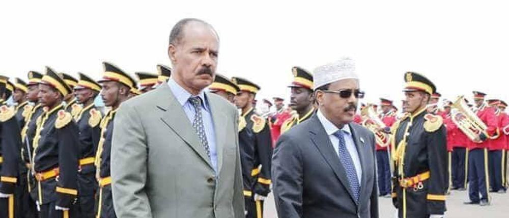 Am Samstag empfing der eritreiische Präsident den somalischen Präsidenten zu einem dreitägigen Staatsbesuch.