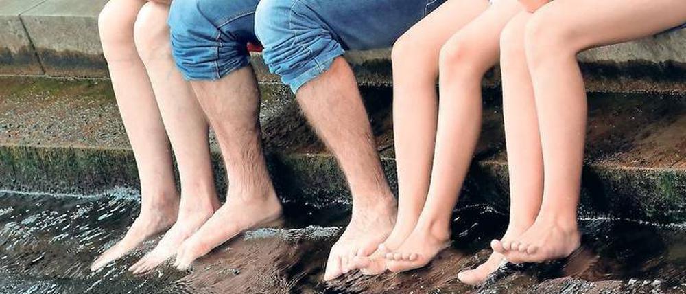 Kaltes Wasser - eine erfreuliche Abkühlung an heißen Tagen.