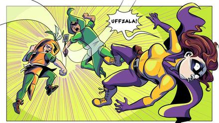 Veggie-Power. Ein Panel aus „Die nebenberuflichen Abenteuer von Nerd Girl“.