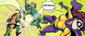 Veggie-Power. Ein Panel aus „Die nebenberuflichen Abenteuer von Nerd Girl“.