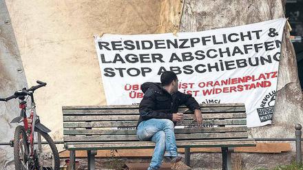 Streitpunkt. Asylsuchende haben immer wieder gegen die Residenzpflicht demonstriert. 