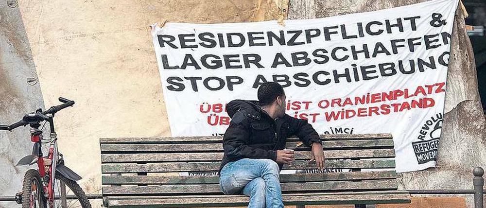 Streitpunkt. Asylsuchende haben immer wieder gegen die Residenzpflicht demonstriert. 
