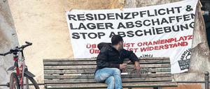 Streitpunkt. Asylsuchende haben immer wieder gegen die Residenzpflicht demonstriert. 