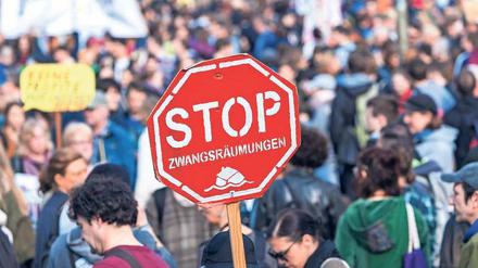 Immer wieder wird in Berlin gegen die Wohnungsnot protestiert.