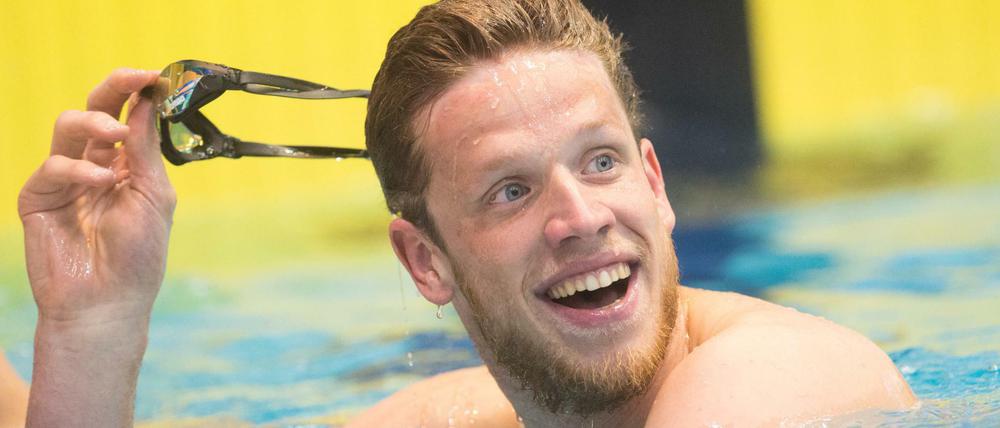 Ist guten Mutes: Philip Heintz freut sich auf die Schwimm-EM in Glasgow - obwohl den deutschen Schwimmern kaum Chancen zugestanden werden.