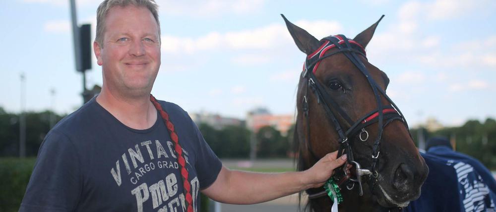 Trainer Paul Hagoort in Mariendorf.