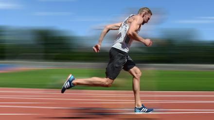 Im Temporausch. Lucas Jakubczyk schafft es dank seiner Technik und seines Trainings bis auf 41 km/h. 