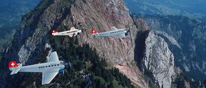 Drei Flugzeuge vom Typ Junkers JU-52